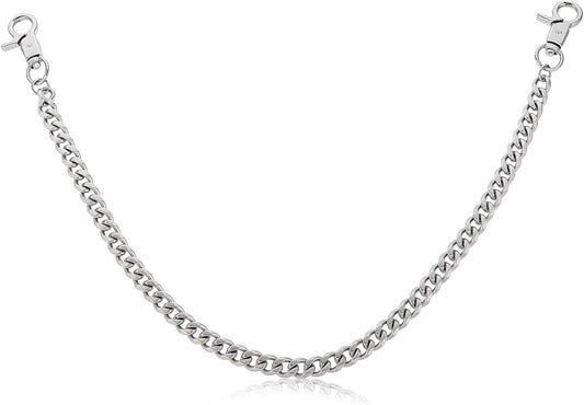 Pocket Chain, Heavy Duty Pants Chain, Punk Hip Hop Goth Wallet Chains with Lobster Clasps for Women Men Clothing Accessories(Silver, 20.08 x 0.39inch)
