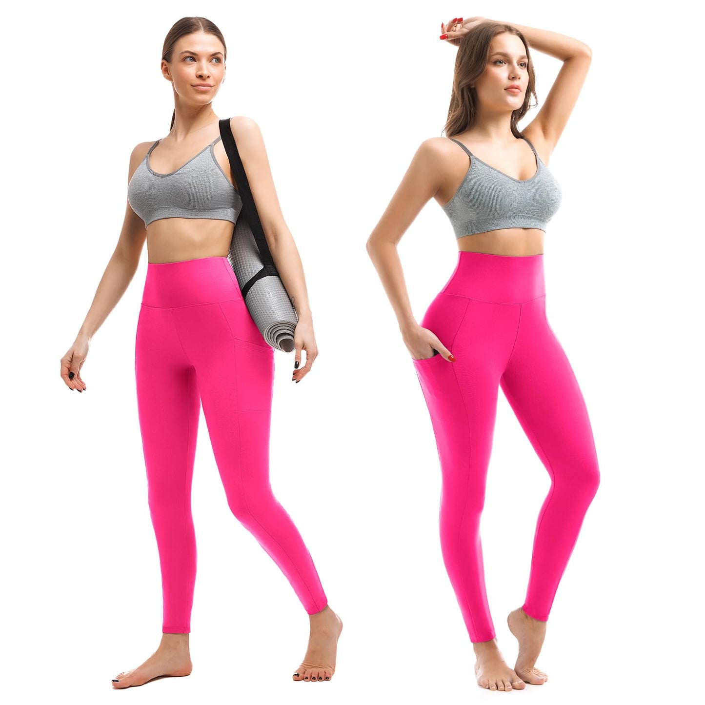 Walifrey Leggings with Pockets for Women, High Waisted Buttery Soft Womens Leggings for Gym Yoga Workout