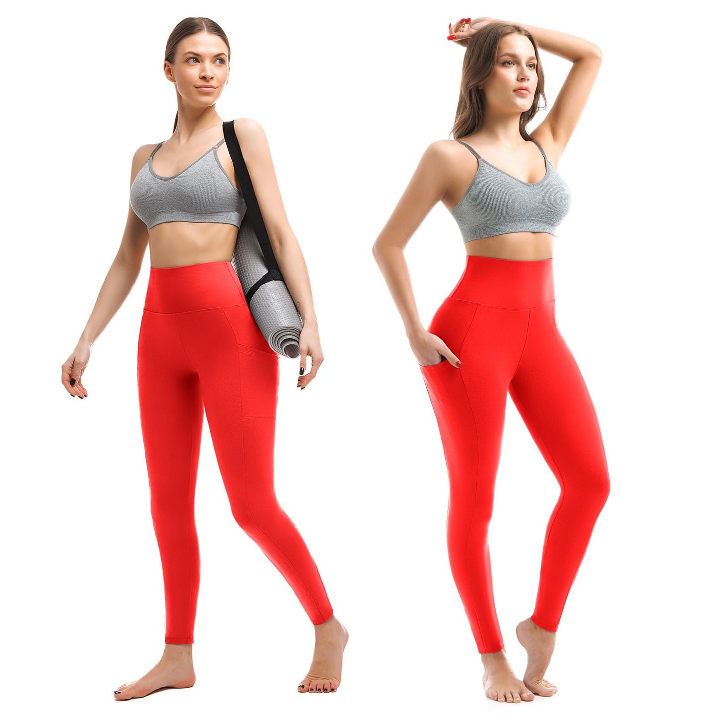 Walifrey Leggings with Pockets for Women, High Waisted Buttery Soft Womens Leggings for Gym Yoga Workout