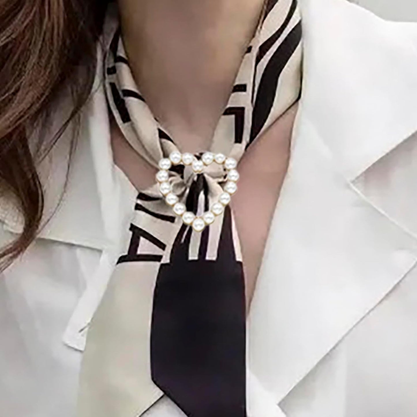 7PCS Premium Scarf Ring Clip, Cute T-Shirt Clips for Women Clothing, 4 Different Sized Shirt Ties Clips Waist Cinch Clip Buckle for Women Clothing Accessories, Gold/Silver/Black