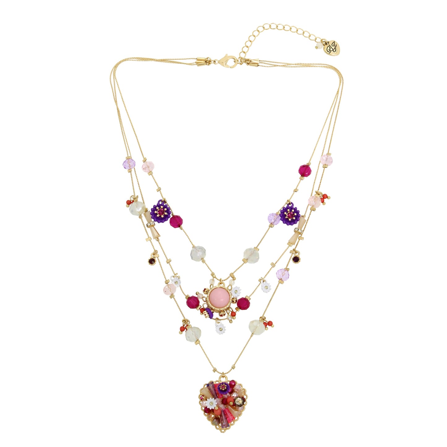 Urban Thread Womens Butterfly Charms Layered Necklace