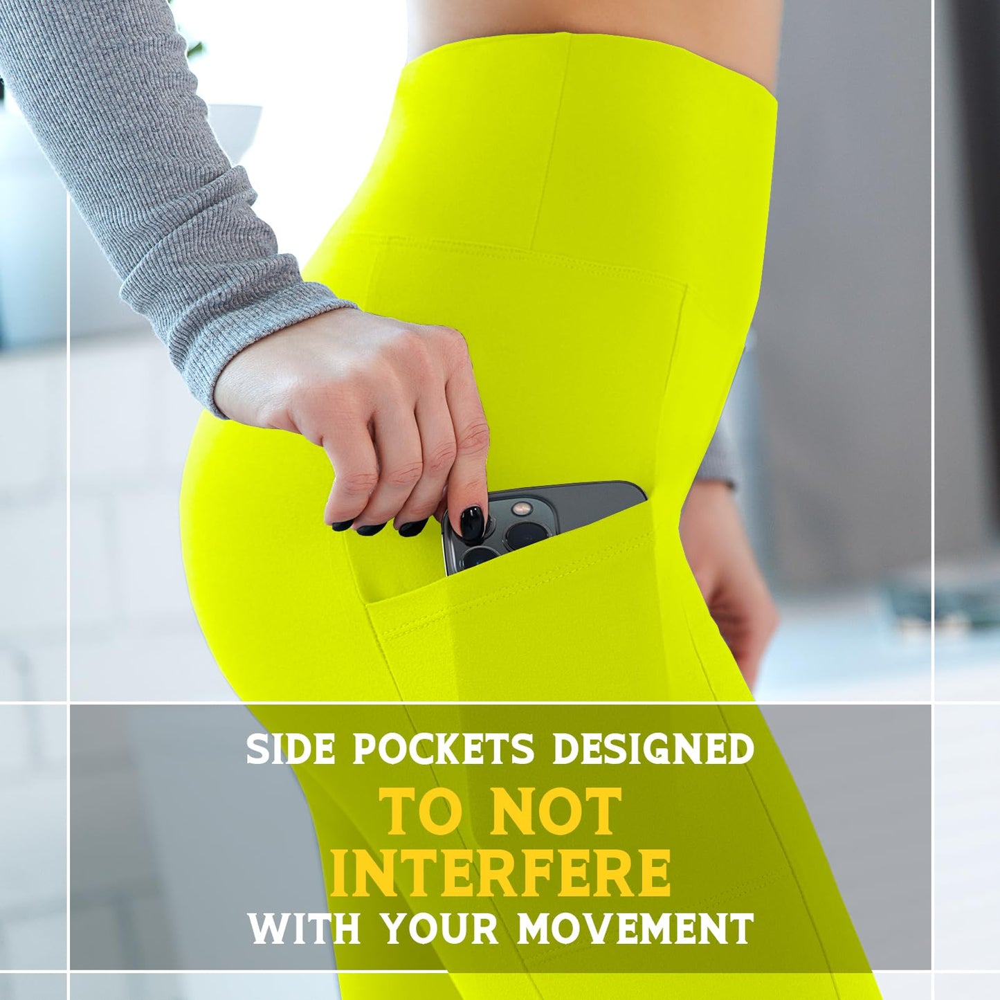 Walifrey Leggings with Pockets for Women, High Waisted Buttery Soft Womens Leggings for Gym Yoga Workout