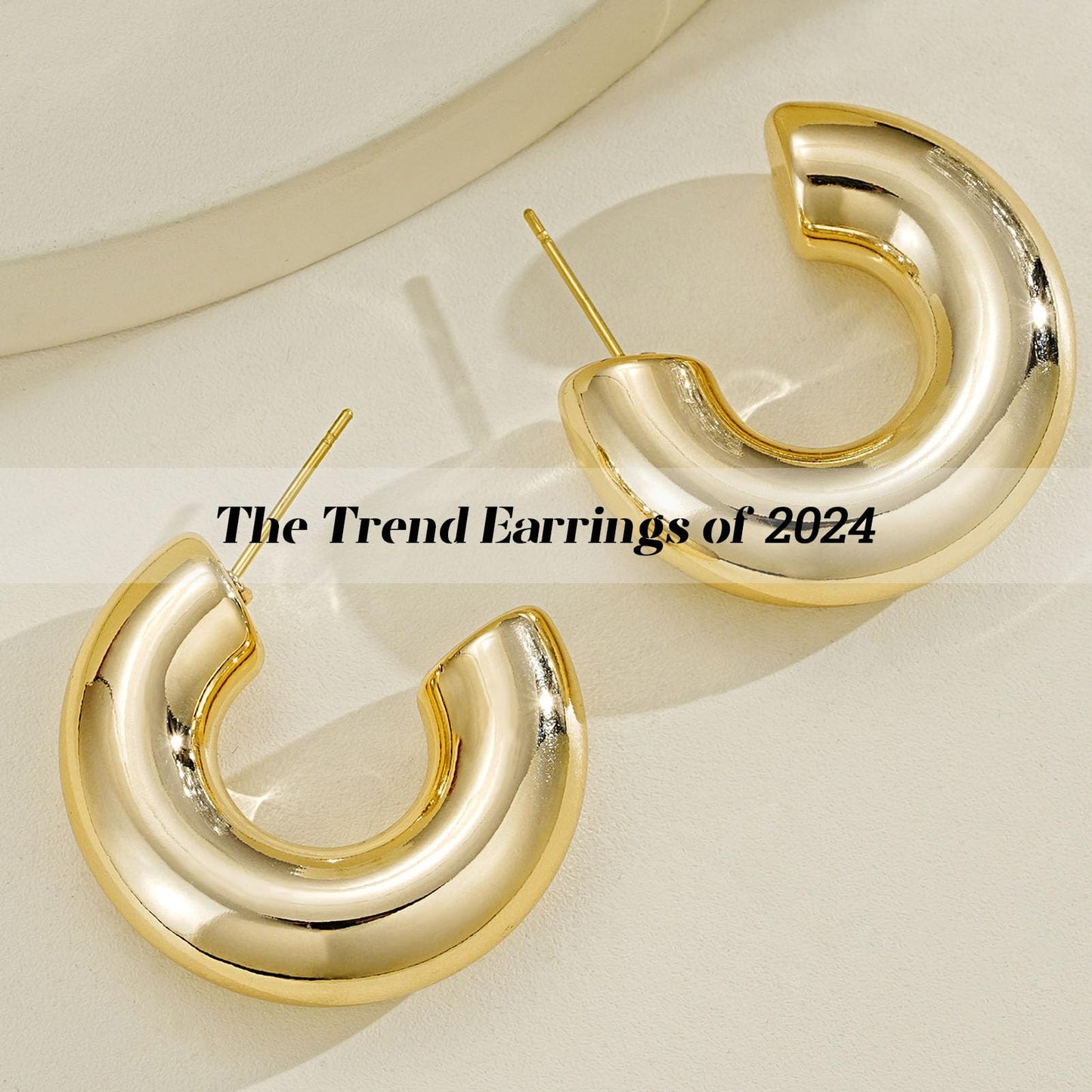 42 Pairs Gold Hoop Earrings Set for Women, Fashion Chunky Pearl Earrings Multipack Twisted Statement Earring Pack, Hypoallergenic Small Big Hoops Earrings for Birthday Party