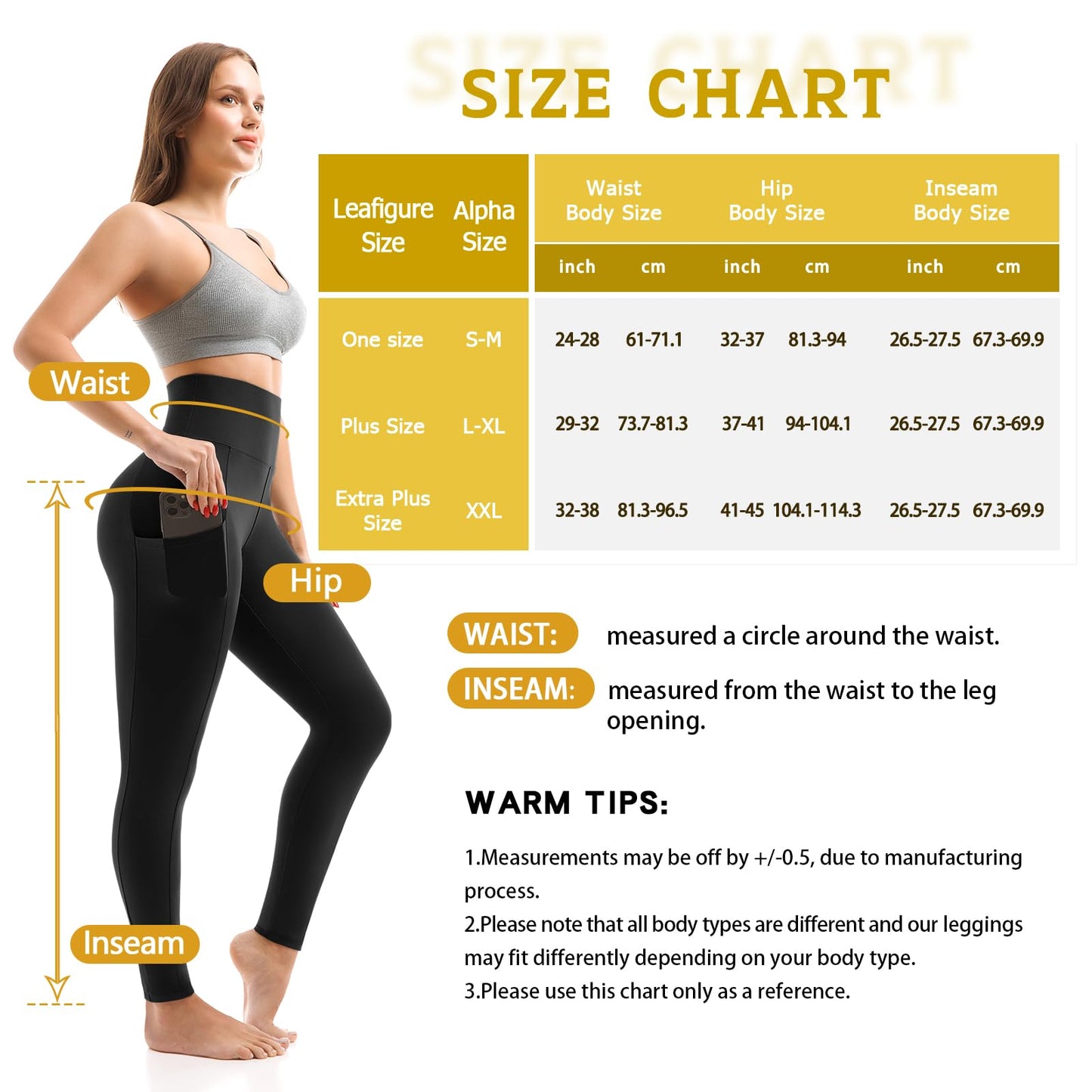 Walifrey Leggings with Pockets for Women, High Waisted Buttery Soft Womens Leggings for Gym Yoga Workout