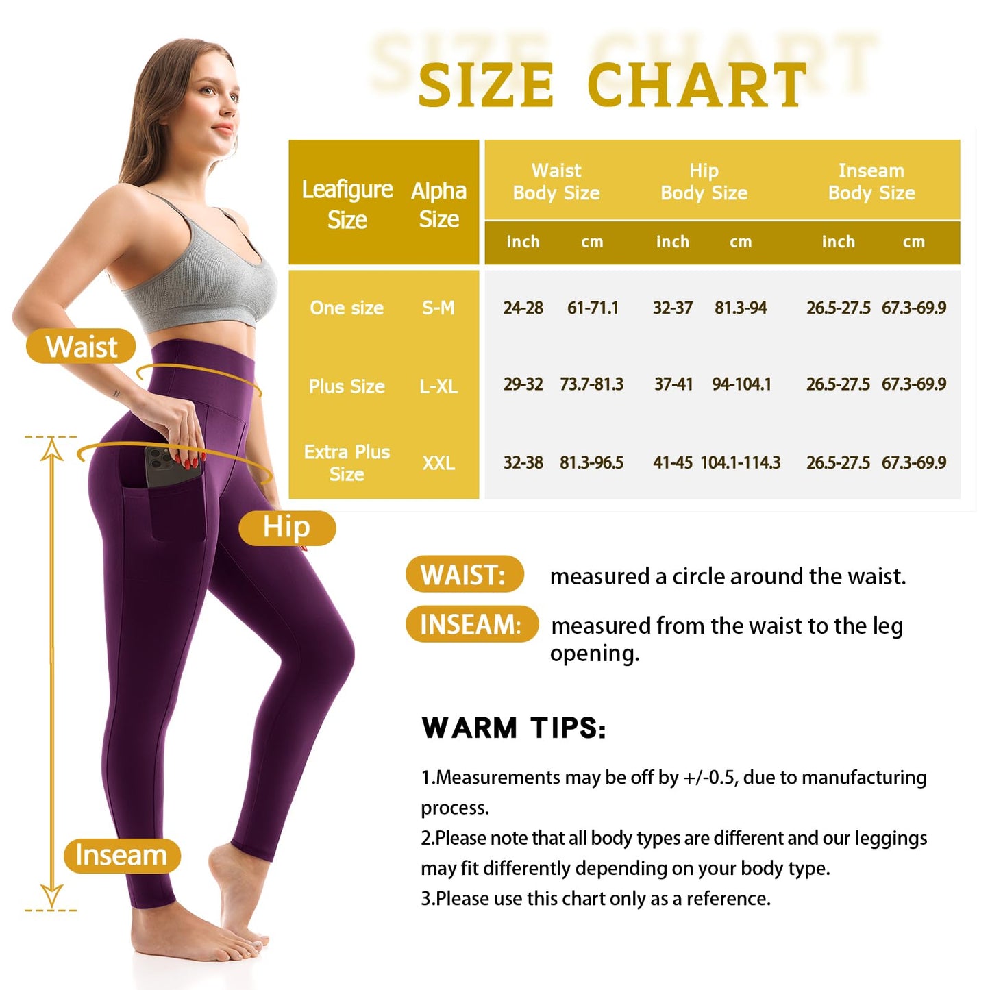 Walifrey Leggings with Pockets for Women, High Waisted Buttery Soft Womens Leggings for Gym Yoga Workout