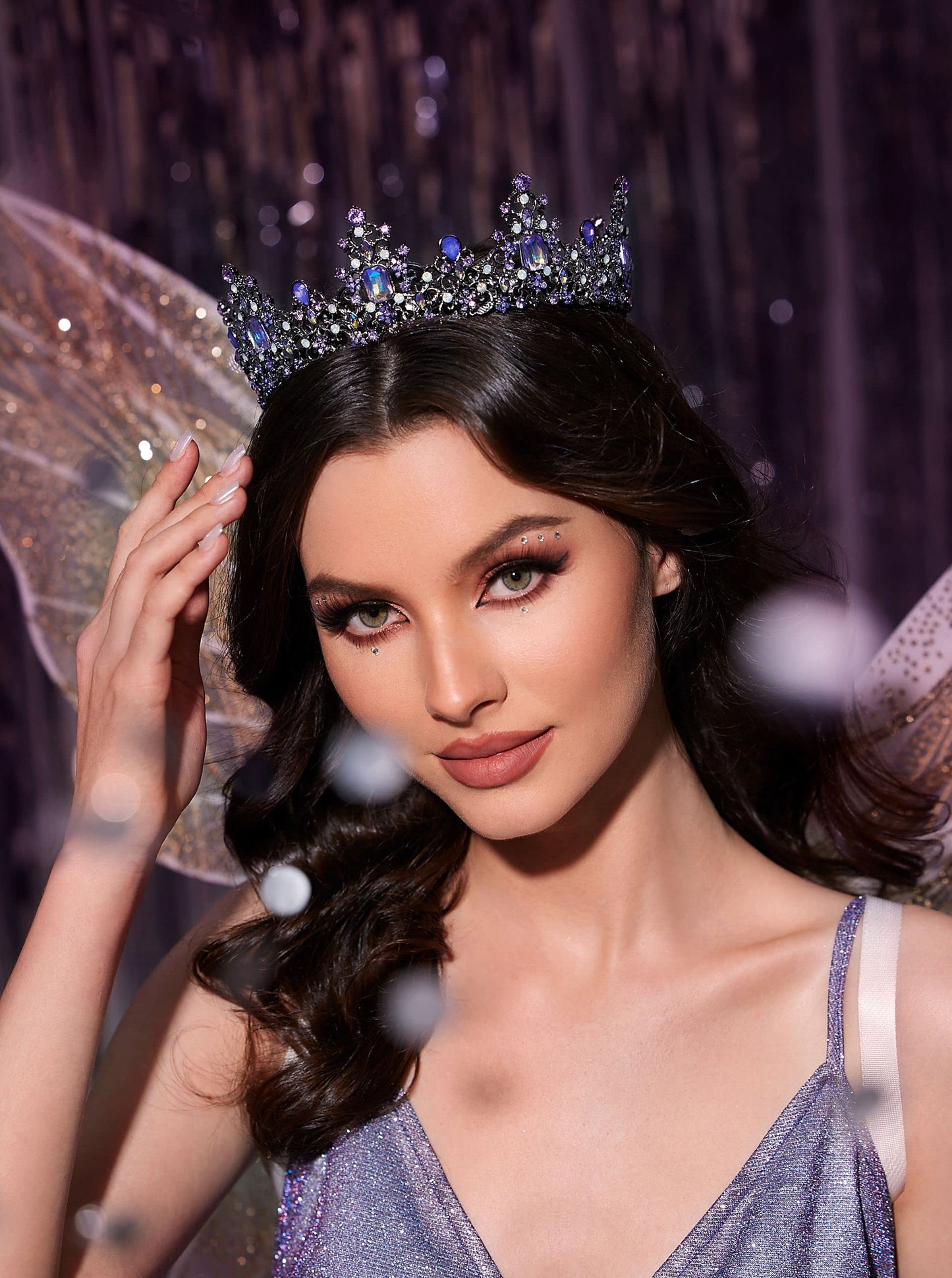 Urban Thread Queen Crown for Women - Baroque Wedding Tiaras and Crowns, Jeweled Tiara Crown, Prom Birthday Halloween Hair Accessories
