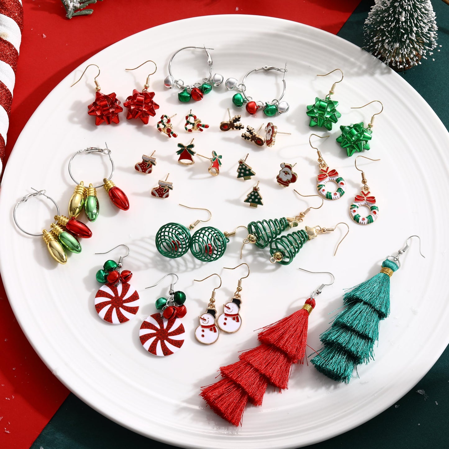 42 Pairs Gold Hoop Earrings Set for Women, Fashion Chunky Pearl Earrings Multipack Twisted Statement Earring Pack, Hypoallergenic Small Big Hoops Earrings for Birthday Party